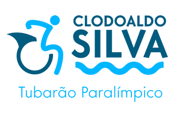 Logotipo Clodoaldo Silva - tubarão paralímpico