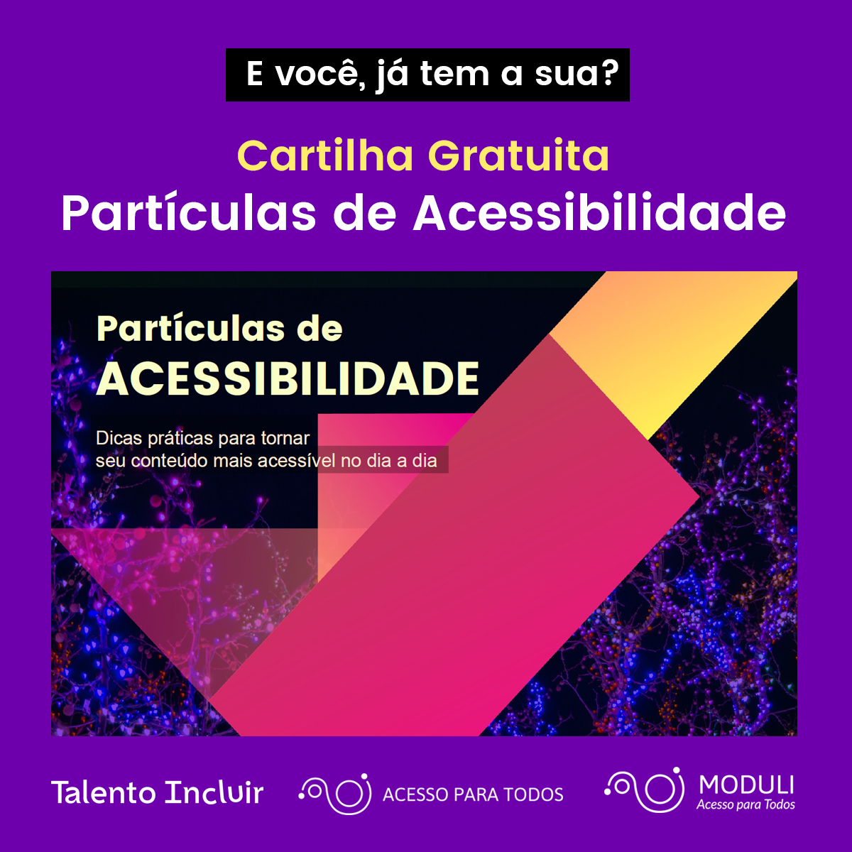 E você, já tem a sua Cartilha Partículas de Acessibilidade? Acesse a cartilha gratuita.